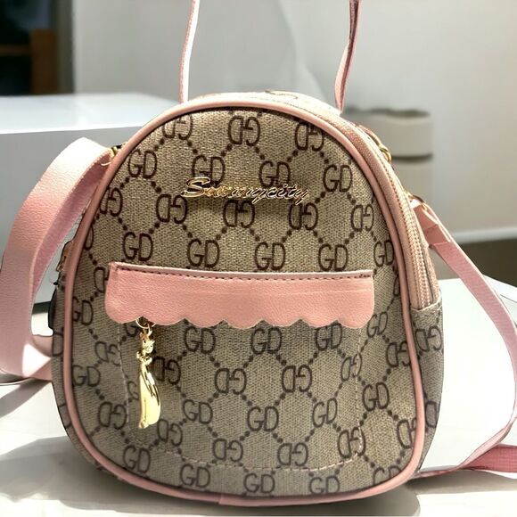 cute pink leather backpacks Italian Backpack DescriptionThis item is a backpack for women Cute mini backpack l PU